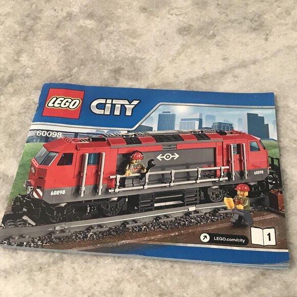 LEGO City 60098 Heavy-Haul Train Instruction Manual Booklet 1 Only Original - Picture 1 of 4